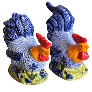 *VTG* AVON Vintage Rooster Salt and Pepper Shakers